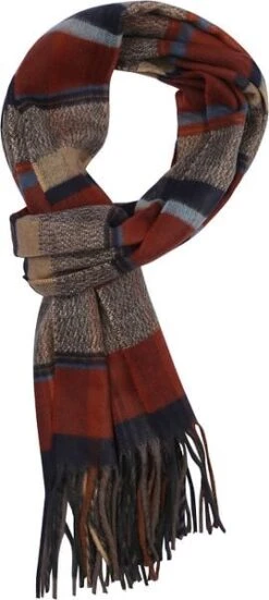 Suitable Heren Sjaal Ruit Bruin Rood 8 Suitable Heren Sjaal Ruit Bruin Rood -Kleding Verkoop 75940 1 1