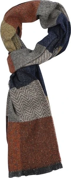 Suitable Herensjaal Wolmix Cubes Blauw Geel Rood 5 Suitable Herensjaal Wolmix Cubes Blauw Geel Rood - Image 3