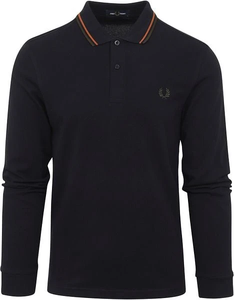 Fred Perry Donkergroen Lange Mouwen Polo 7 Fred Perry Donkergroen Lange Mouwen Polo - Image 5