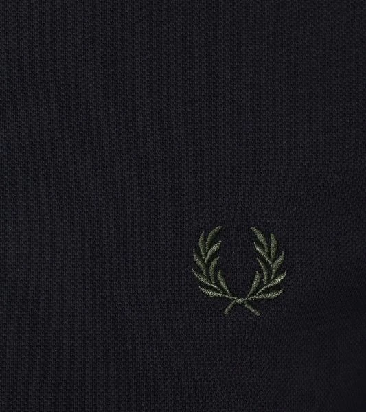 Fred Perry Donkergroen Lange Mouwen Polo 5 Fred Perry Donkergroen Lange Mouwen Polo - Image 3