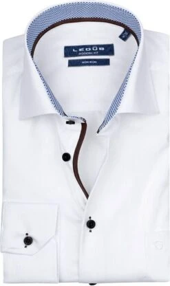Ledub Overhemd Non Iron Wit -Kleding Verkoop 76006 7 1