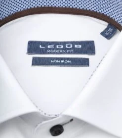 Ledub Overhemd Non Iron Wit -Kleding Verkoop 76006 9