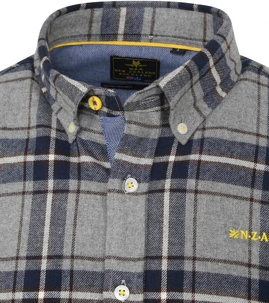 NZA Overhemd Speden Ruit Grijs 5 NZA Overhemd Speden Ruit Grijs - Image 3