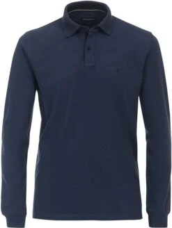 Casa Moda Longsleeve Polo Blauw -Kleding Verkoop 76075 4 1