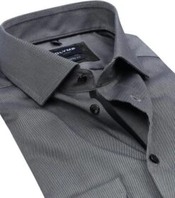 Olymp Luxor Overhemd Modern-Fit Antraciet -Kleding Verkoop 76200 2 1