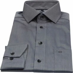 Olymp Luxor Overhemd Modern-Fit Antraciet -Kleding Verkoop 76200 3
