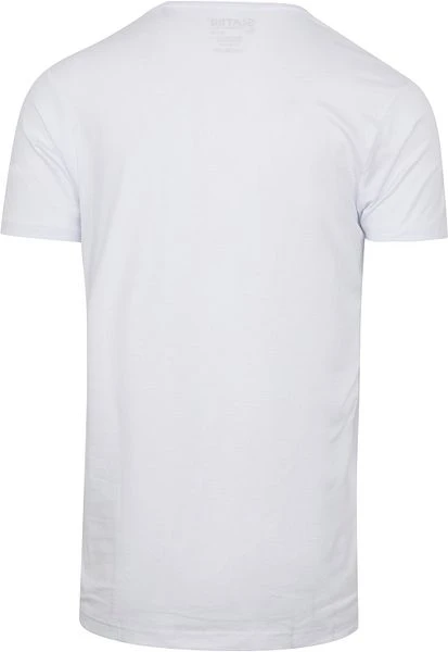 Slater 2-pack 10+10 T-shirt V-Hals Wit 8 Slater 2-pack 10+10 T-shirt V-Hals Wit - Image 6