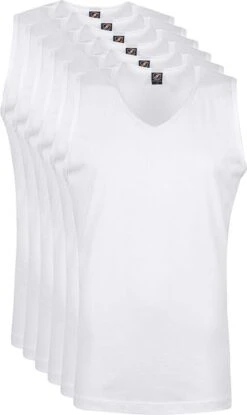 Suitable T-shirt Wit Mouwloos Viless 6 Pack