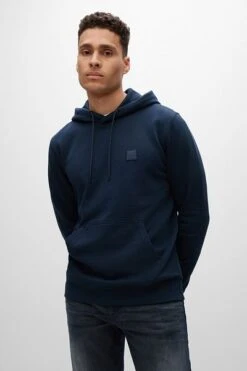 Hugo Boss Hoodie Wetalk Donkerblauw -Kleding Verkoop 76307 2