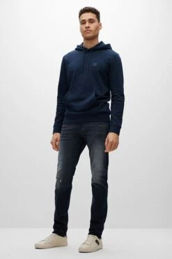 Hugo Boss Hoodie Wetalk Donkerblauw -Kleding Verkoop 76307 3