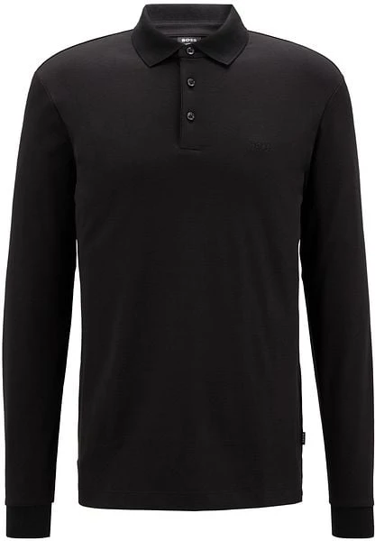 Hugo Boss Longsleeve Polo Pado Zwart 6 Hugo Boss Longsleeve Polo Pado Zwart - Image 4