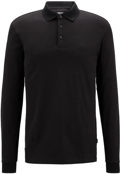 Hugo Boss Longsleeve Polo Pado Zwart 3 Hugo Boss Longsleeve Polo Pado Zwart