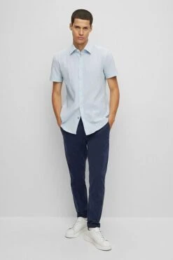 Hugo Boss Chino Schino Taber Navy -Kleding Verkoop 76316 2 1