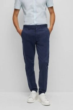 Hugo Boss Chino Schino Taber Navy -Kleding Verkoop 76316 3