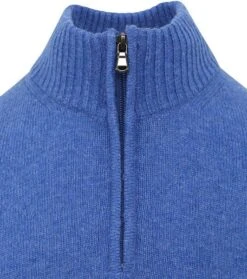 Suitable Half Zip Trui Wol Blend Blauw -Kleding Verkoop 76318 2 1