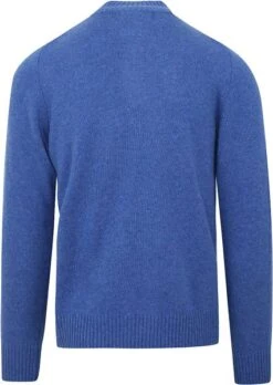 Suitable Half Zip Trui Wol Blend Blauw -Kleding Verkoop 76318 3