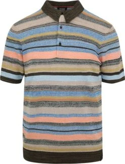 Scotch And Soda Knitted Polo Multicolour