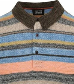 Scotch And Soda Knitted Polo Multicolour -Kleding Verkoop 76362 2 1