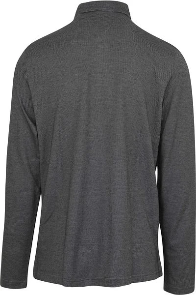 Brax Longsleeve Polo Melange Zwart 6 Brax Longsleeve Polo Melange Zwart - Image 4
