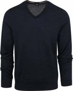 Hugo Boss Pullover Melba Wol Donkerblauw