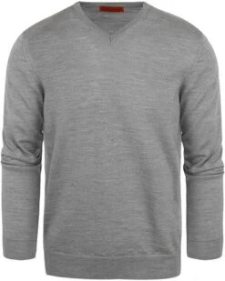 Suitable Pullover V-Hals Wol Grijs -Kleding Verkoop 76492 12 1