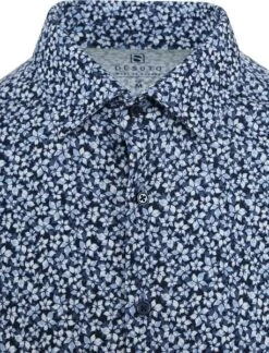 Desoto Overhemd Bloemen Blauw -Kleding Verkoop 76516 5 1
