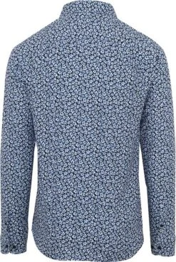 Desoto Overhemd Bloemen Blauw -Kleding Verkoop 76516 7