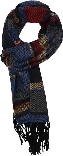 Suitable Heren Sjaal Rood Blauw