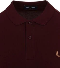 Fred Perry Polo M6000 Effen Bordeaux -Kleding Verkoop 76547 2 1