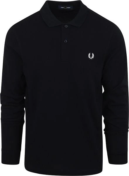 Fred Perry Longsleeve Polo Donkerblauw 7 Fred Perry Longsleeve Polo Donkerblauw - Image 5