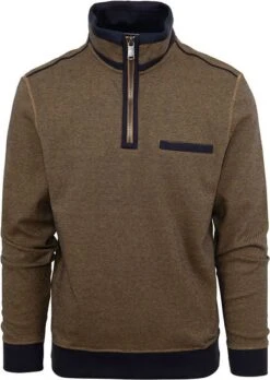Casa Moda Halfzip Trui Okergeel -Kleding Verkoop 76596 4