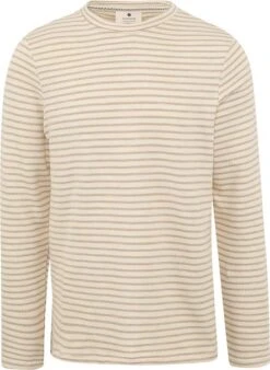 Anerkjendt Trui Sail Strepen Beige
