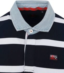 NZA Polo Waimate Strepen Donkerblauw -Kleding Verkoop 76612 2 1