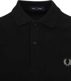 Fred Perry Polo Lange Mouwen M6006 Zwart -Kleding Verkoop 76707 2