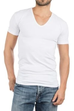 Alan Red T-Shirt Extra Diepe V-Hals Stretch -Kleding Verkoop 7673 10