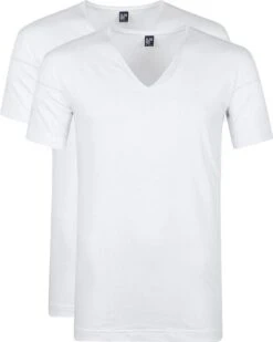 Alan Red T-Shirt Extra Diepe V-Hals Stretch