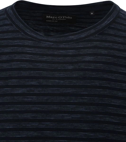 Marc O'Polo T-Shirt Streep Donkerblauw 4 Marc O'Polo T-Shirt Streep Donkerblauw - Image 2