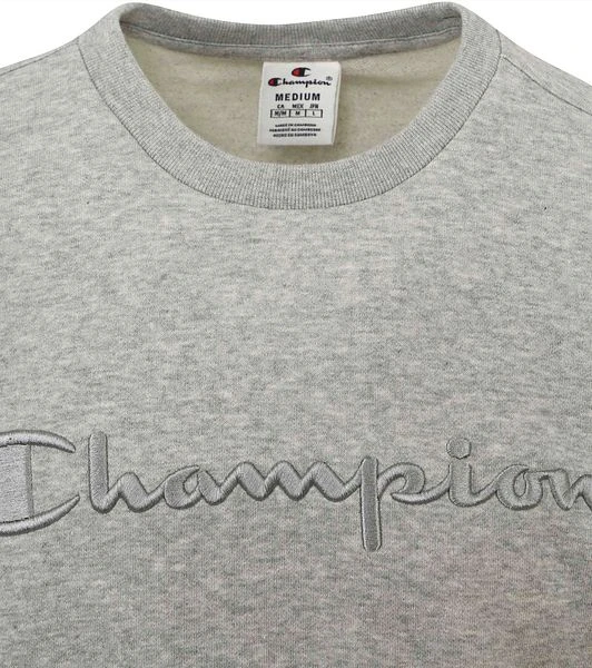 Champion Sweater Logo Grijs 4 Champion Sweater Logo Grijs - Image 2