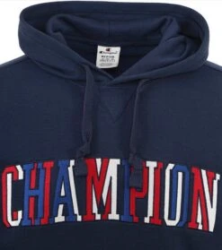 Champion Sweat Hoodie Logo Donkerblauw -Kleding Verkoop 76760 2