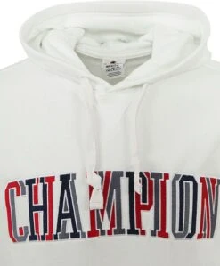 Champion Sweat Hoodie Logo Wit -Kleding Verkoop 76761 2