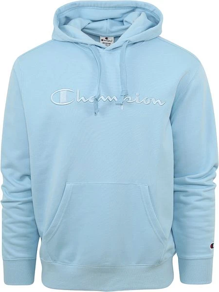 Champion Hoodie Logo Lichtblauw 3 Champion Hoodie Logo Lichtblauw