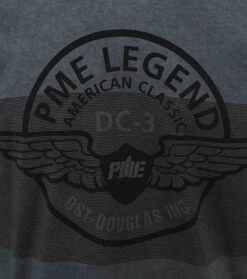PME Legend T-Shirt Print Melange Grijs -Kleding Verkoop 76777 7