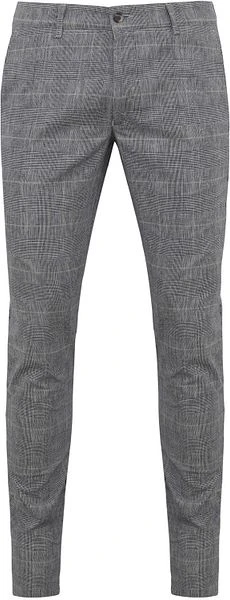 Suitable Chino Pico Ruiten Linnen Grijs