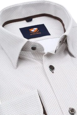 Suitable Overhemd 261-5 Beige Print -Kleding Verkoop 76828 2