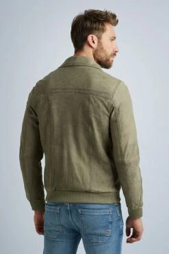 PME Legend Leer Summer Hudson 2.0 Bomber Khaki 11 PME Legend Leer Summer Hudson 2.0 Bomber Khaki -Kleding Verkoop 76837 4