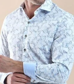 R2 Overhemd Koffiekopjes Wit -Kleding Verkoop 76924 3