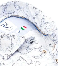 R2 Overhemd Koffiekopjes Wit -Kleding Verkoop 76924 4