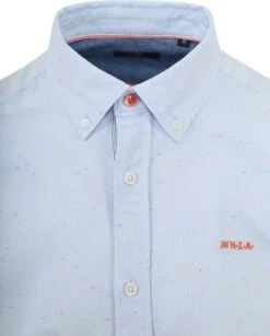 NZA Overhemd Roor Lichtblauw Melange -Kleding Verkoop 76925 6 1