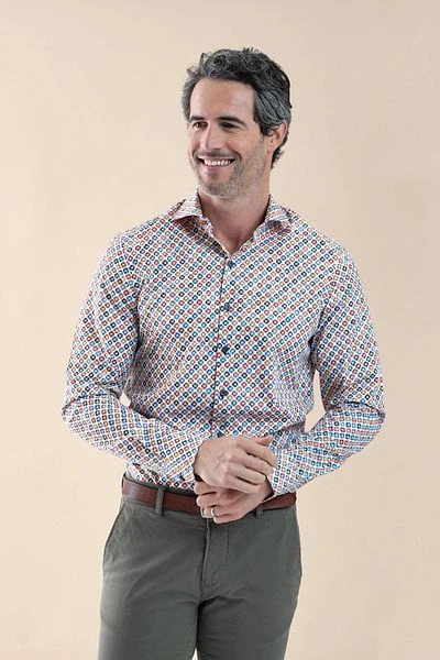 R2 Overhemd Print Multicolour 4 R2 Overhemd Print Multicolour - Image 2