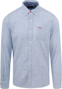 NZA Overhemd Rum Streep Blauw -Kleding Verkoop 76928 1 1